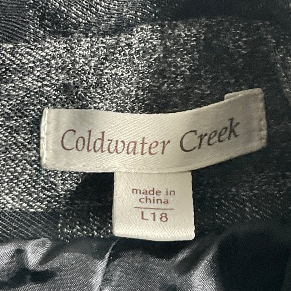 Coldwater Creek Patchwork Fringed Jacket Womens Sz L Buttoned Artsy Whimsical - Picture 3 of 14